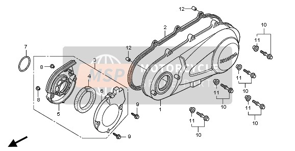 LEFT CRANKCASE COVER